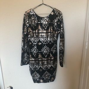 Xtaren Sequin Mini Dress